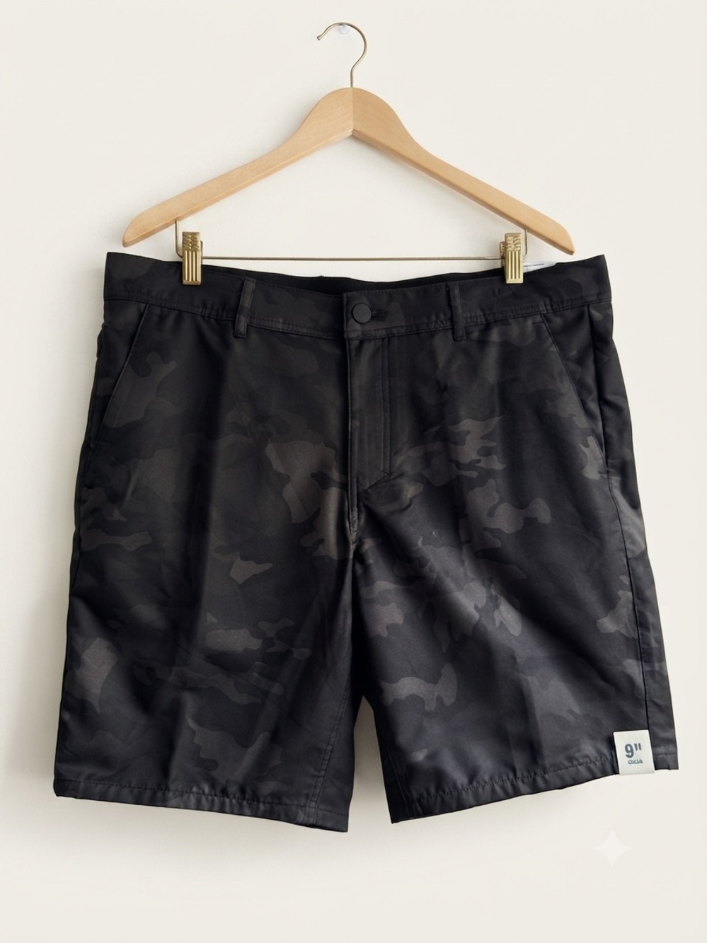 George Black Camouflage Athletic Shorts, size 38 new